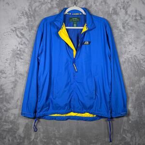Vintage Lauren Ralph Lauren Windbreaker Blue Yellow Petite Small